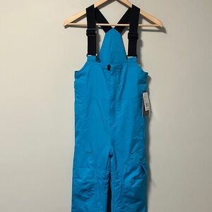 NWT Obermeyer Kids Blue Turquoise Snow Bib Overalls